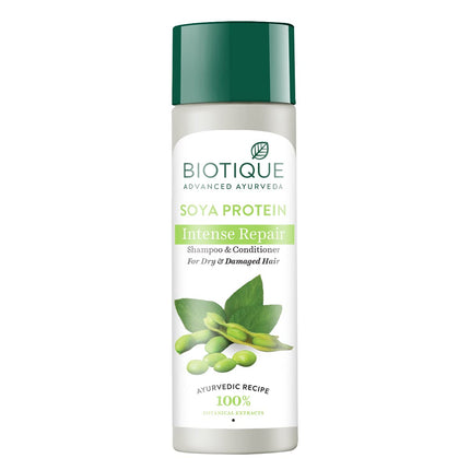 Biotique Bio Soya Protein Fresh Nourishing Shampoo & conditioner All Skin Types | 190ml