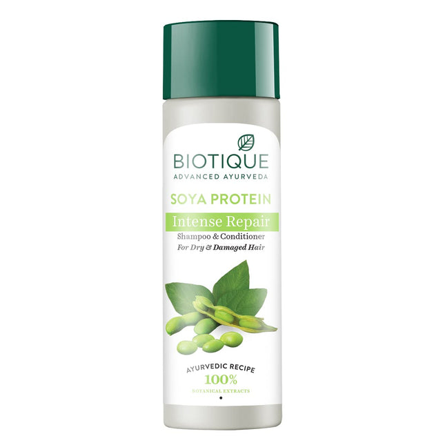 Biotique Bio Soya Protein Fresh Nourishing Shampoo & conditioner All Skin Types | 190ml