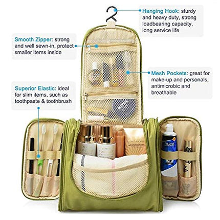 PETRICE Nylon Toiletry Bag for Women Makeup Pouch Waterproof Shower Wash Bag