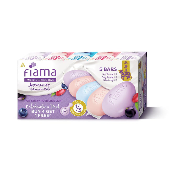 Fiama Moisturizing Soap Bars Celebration 125g Pack of 5