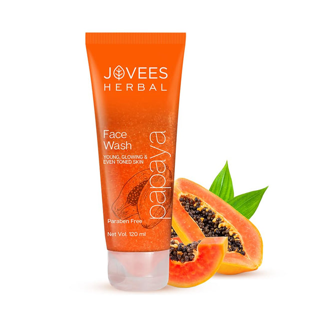 Jovees Herbal Papaya Face Wash For All Skin Types | For Men & Women - 120ML