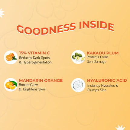 Moody Vitamin C Face Serum Orange & Hyaluronic Acid-20ml