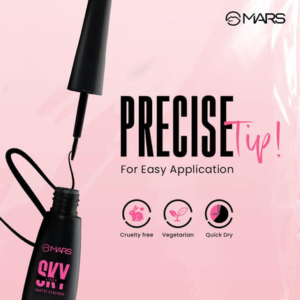 MARS Skyliner Liquid Matte Eyeliner-4.5ml Black