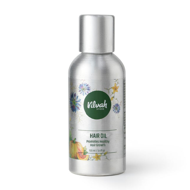 vilvah STORE Hair Oil | With Black Seed Oil Extracts | Reduces Hair Fall -100ML