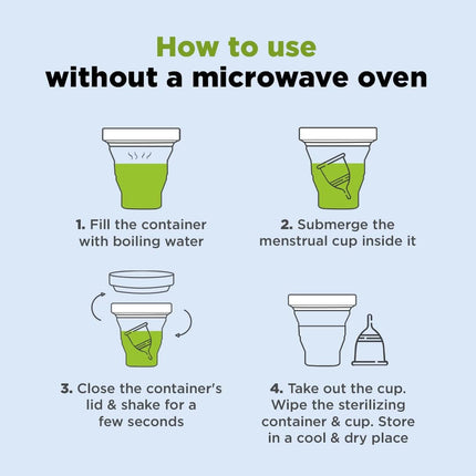 Pee Safe Menstrual Cup Sterilizing Container Pack of 1