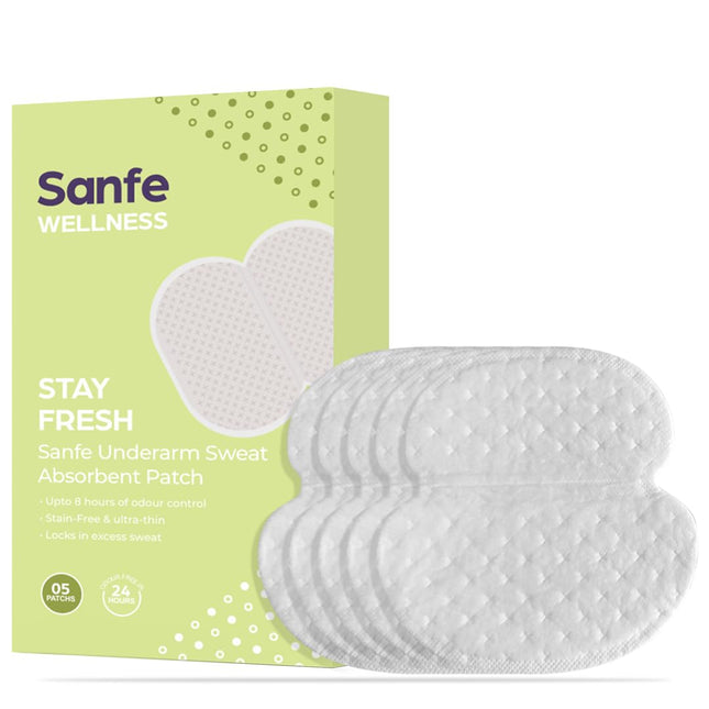 Sanfe Underarm Sweat Absorbent Patch | 5 Pairs