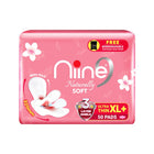 NIINE Naturally Soft Ultra Thin XL+ Sanitary Napkins |320mm (Pack of 1) 50 Pads