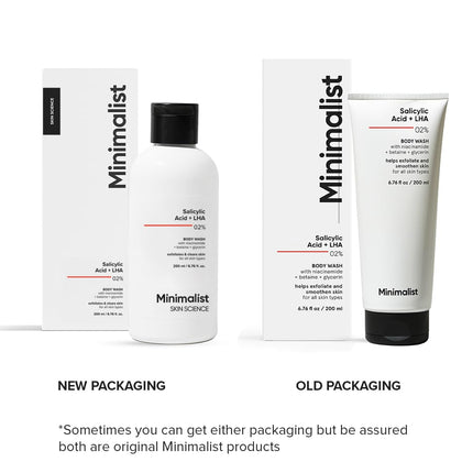 Minimalist 2% Salicylic Acid + LHA Body Wash -200ml