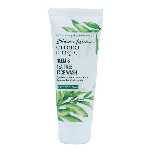 Aroma Magic Neem & Tea Tree Face Wash with 5% Niacinamide – Cleanser with Anti-Acne & Antibacterial-100ml
