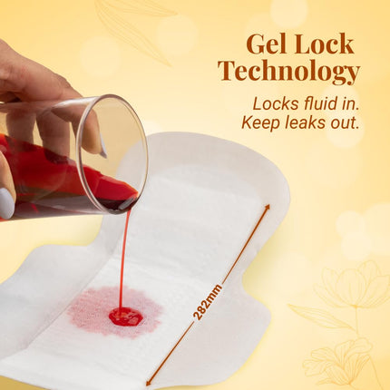 Niine Dry Comfort Ultra Thin XL Sanitary Pads for Women | 40 Pads, Pack of 1 | 282mm