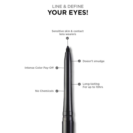 Colorbar Mesmereyes Opaque Pencil Kajal, Black -0.35G