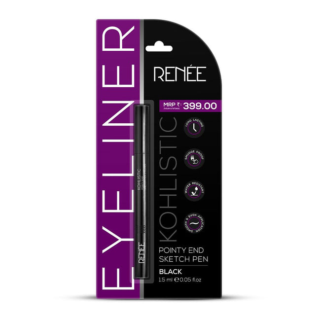 RENEE Pointy End Sketch Pen Smudge Proof Eyeliner