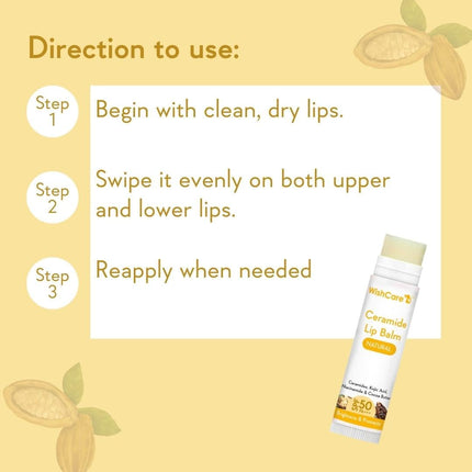 WishCare Ceramide Lip Balm with SPF 50 PA+++ 5g