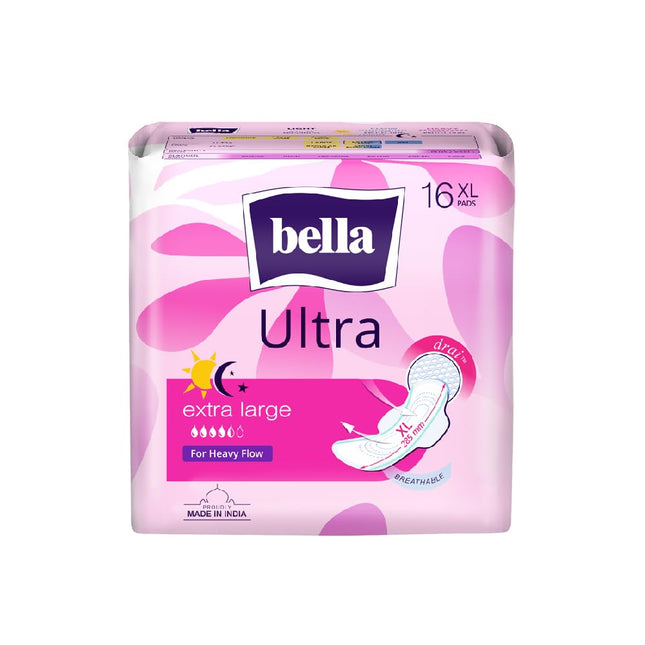 Bella Ultra Drai Pads Women|Sanitary Napkins Size Xl 16 Pcs Pack Of 1