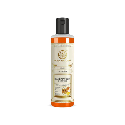 Khadi Natural Sandalwood & Honey Face Wash-210ml