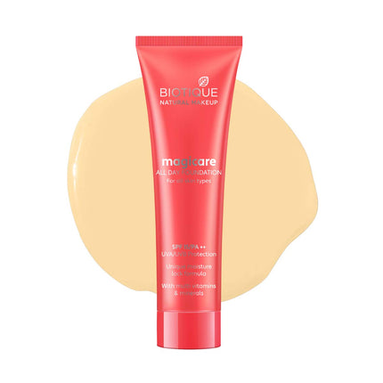 Biotique Natural Makeup Magicare Acne Prone Foundation -30Ml