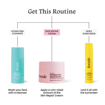 Foxtale Intense Hydrating Winter Moisturising Cream | Olive Leaf Extract, Provitamin B5 and Niacinamide 50 g