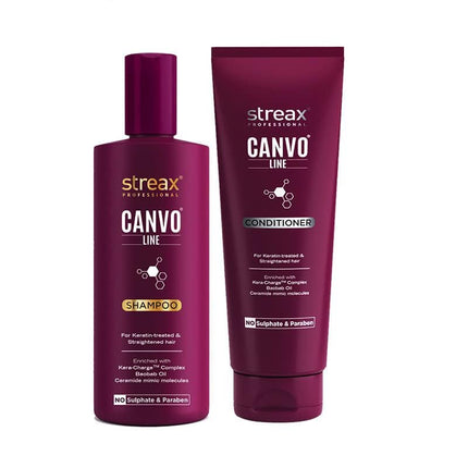 Streax Professional Canvoline Shampoo 300ml & Conditioner 240 ml Combo Pack of 2