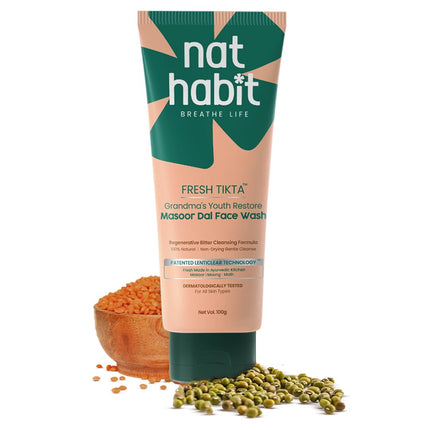 Nat Habit Masoor Dal Face Wash-100g