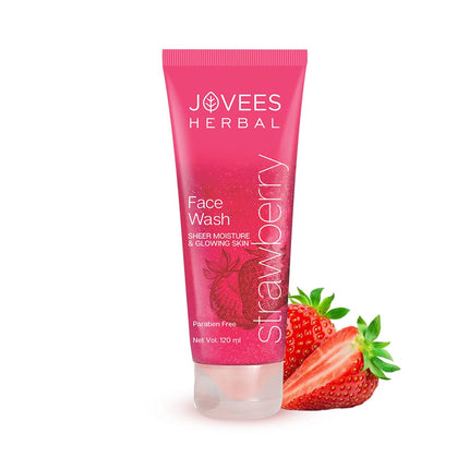 Jovees Herbal Strawberry Face Wash For Normal to Dry Skin Types - 120ML
