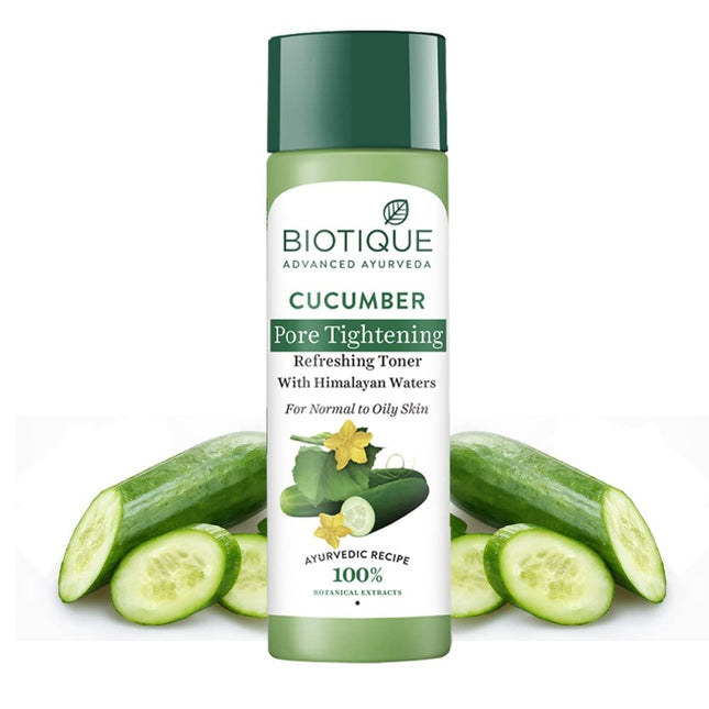Biotique Cucumber Pore Tightening Toner for Normal & Oily Skin Types| 120mL