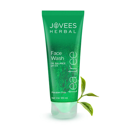 Jovees Herbal Tea Tree Oil Control Face Wash for Oily & Sensitive Skin-120ml
