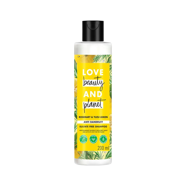 Love Beauty And Planet Rosemary & Yuzu lemon  anti dandruff shampoo 200ml