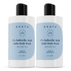 Arata 1% Salicylic Acid Body Wash (600ml) For Body Acne & Dry Skin