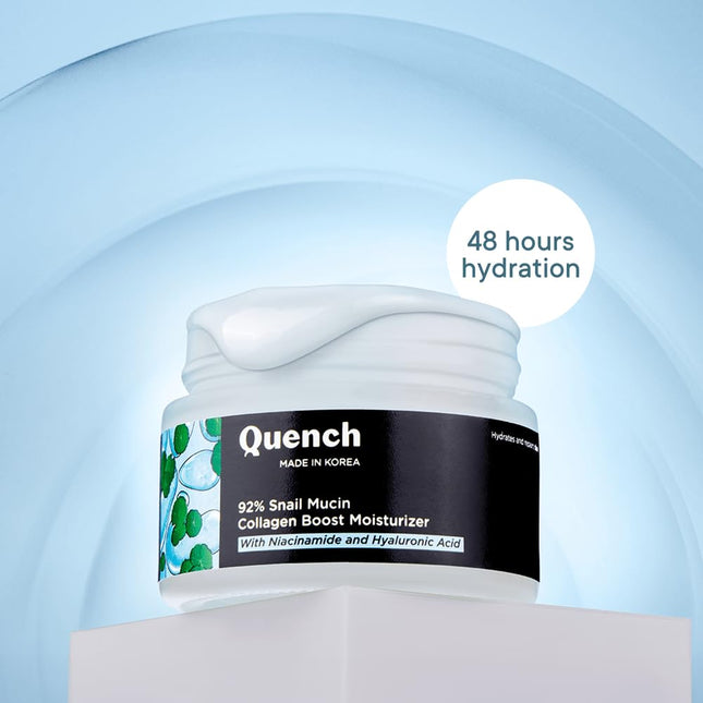 Quench 92% Snail Mucin Collagen Boost Moisturizer with Niacinamide & Hyaluronic Acid-50ML