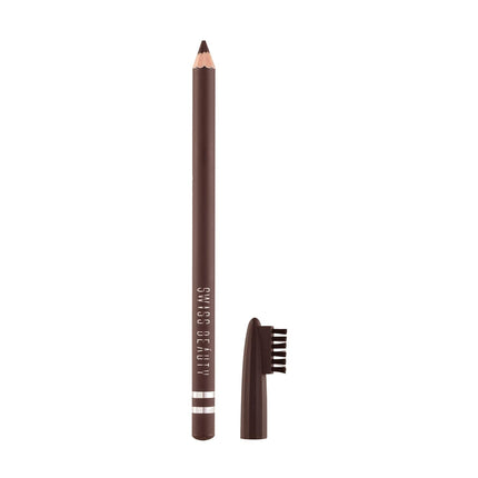 Swiss Beauty Waterproof Eyebrow Pencil With Brush Dark Brown, 1.5G