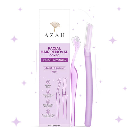 Azah Face & Eyebrow Razor Combo Facial Hair Removal Pack of 1