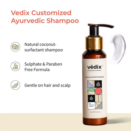 Vedix Vikleda Shampoo & Vithan Hair Growth Serum 100ml + 40 ml