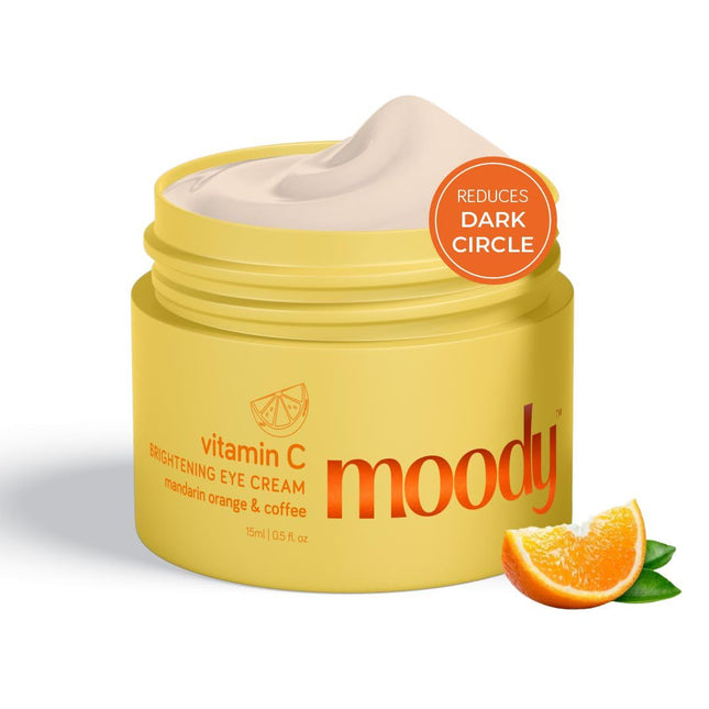 Moody Vitamin C Brightening Under Eye Cream with Niacinamide, Caffeine -15ml