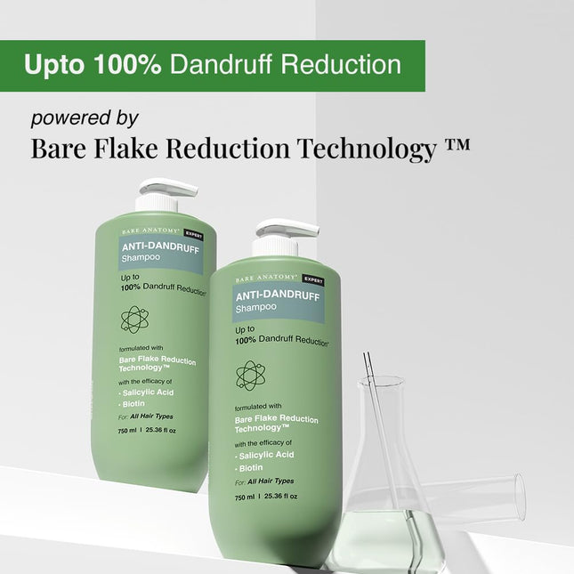 Bare Anatomy Anti Dandruff Shampoo | Reduces Up to 100% Dandruff-750ml