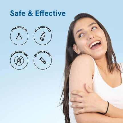 Be Bodywise Body Acne Reduction Kit with 1% Salicylic Acid Body Wash & 10% Niacinamide Hydrating Face & Body Lotion