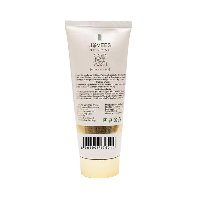 Jovees Herbal Ultra Radiance Gold Face Wash For All Skin Types 100ml