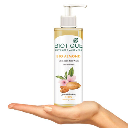 Biotique Almond Oil Ultra Rich Body Wash for All Skin Types | 200mL