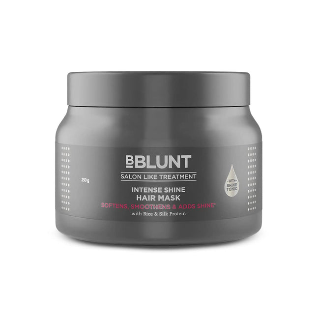 Bblunt Intense Shine Hair Mask with Rice & Silk For Men & Women | 250 g