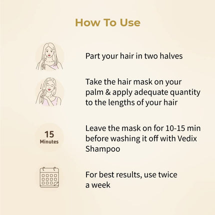 Vedix Hair Pack for Hair Growth with Onion + Methi Powder 100gms