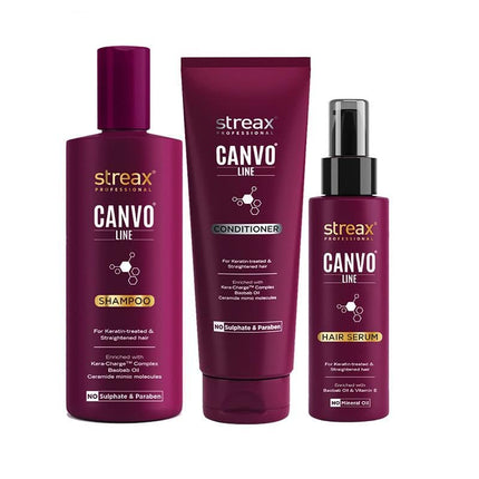 Streax Professional Canvoline Shampoo 300ml & Conditioner 240 ml Combo Pack of 2