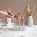 Acrylic Eyeliner Lip Liner Holder Organizer, 26 Slots Makeup Brush Pencil Organization Container, Clear Cosmetic Storage Display Holder (Only Stand) 1 Piece