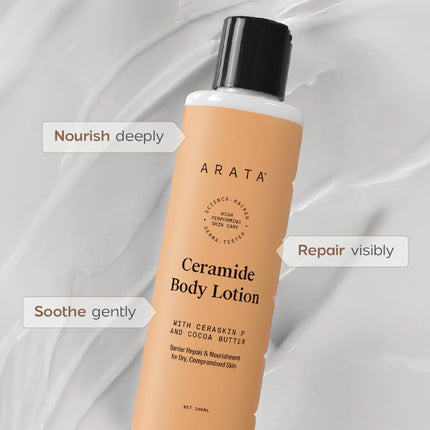 Arata Ceramide Body Lotion for Winter Dry Skin -200ml