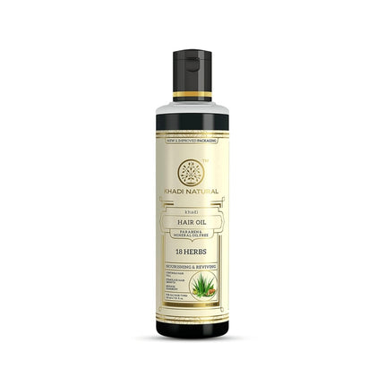 Khadi Natural Ayurvedic 18 Herbs Hair Oil - 210ml