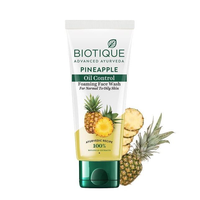 Biotique Pineapple Oil Control Foaming Face Wash for All Skin Types | 150ml