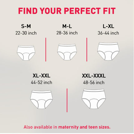 Sirona Disposable Period Panty for Girls & Women | S-M | Pack of 10