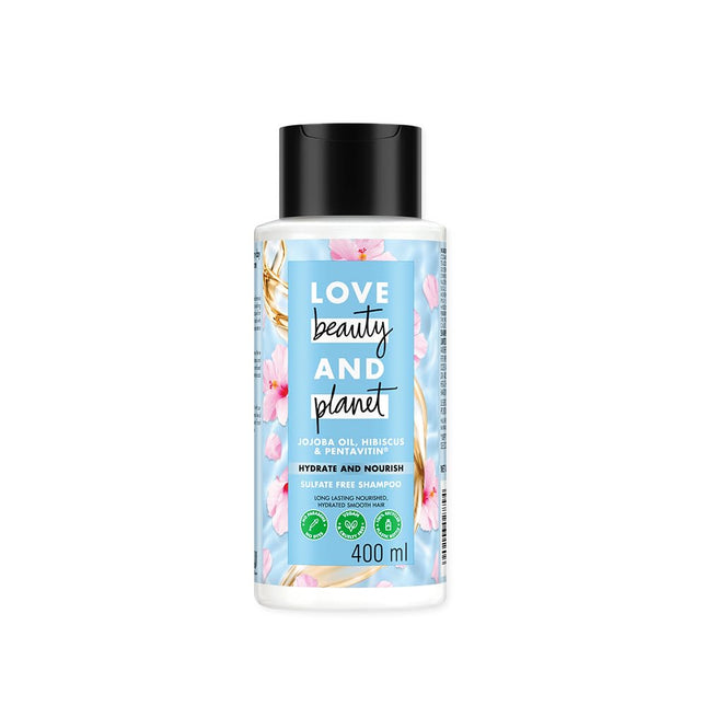 Love Beauty And Planet Jojoba oil, Hibiscus & Pentavitin Hydrate-Shampoo 400ml