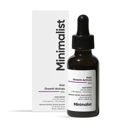 Minimalist Hair Growth Serum With 3% Redensyl, 3% Anagain, 3% Procapil, 5% Capixyl & 4% Baicapil 18%-60ml