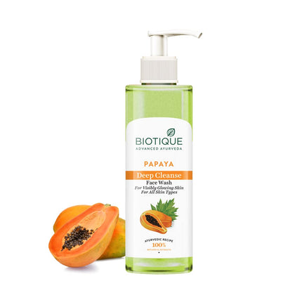 Biotique Papaya Deep Cleanse Face Wash for All Skin Types | 200ml