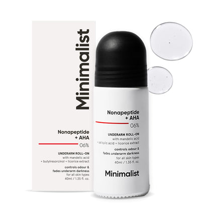Minimalist Underarm Roll On Deodorant with Nonapeptide + AHA BHA 06% - 40ml