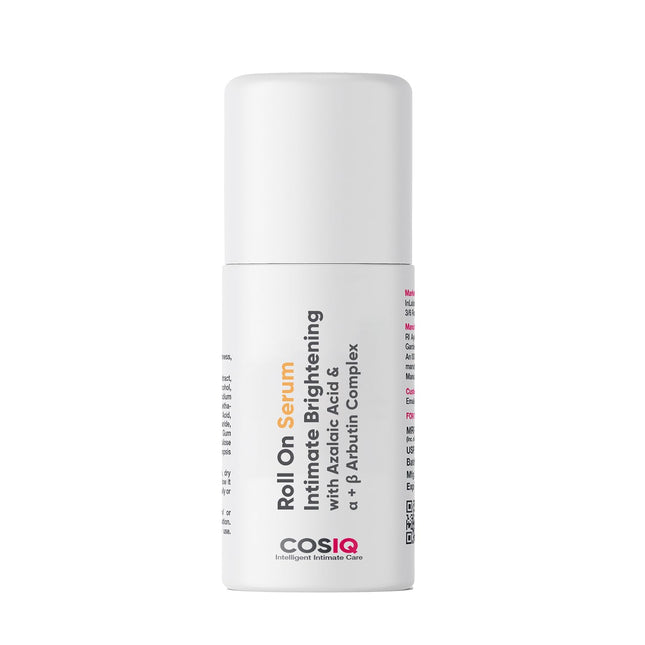 Cos-IQ Intimate Brightening Roll-On Serum | With Azelaic Acid & Alpha + Beta Arbutin Complex | 40ml